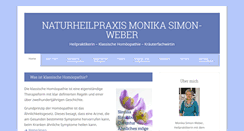 Desktop Screenshot of naturheilpraxis-simon-weber.de